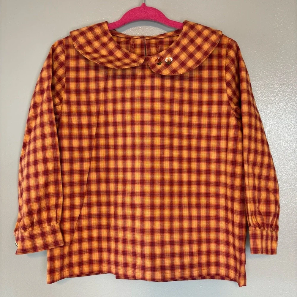 Giesswein sz 92 Girl’s 2 piece Wool Sweater Dress Plaid Corduroy Cottagecore